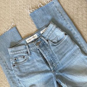 Denim Forum High Rise Straight Jeans